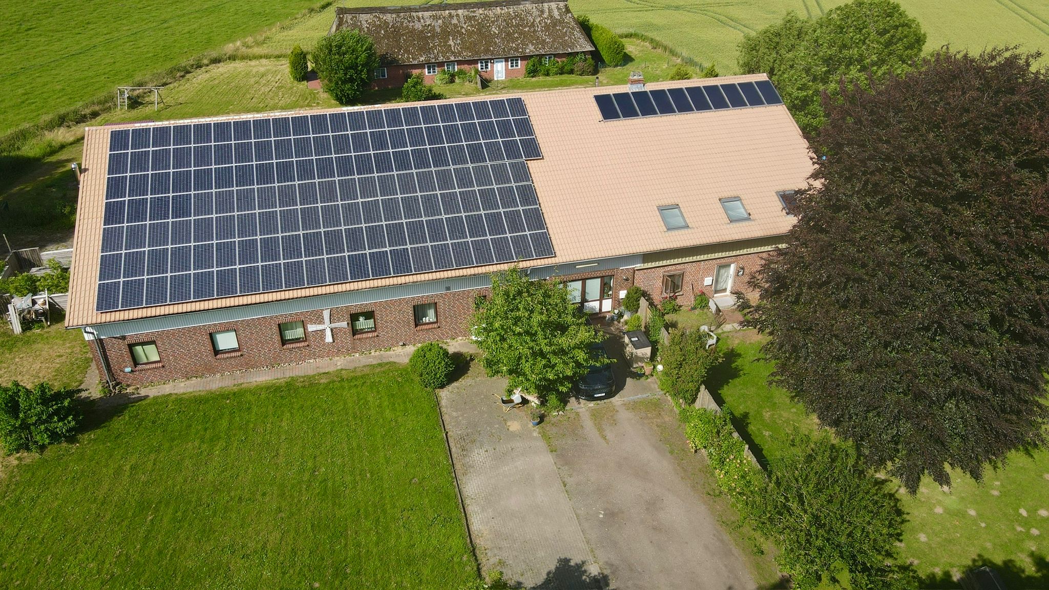 Luftaufnahme Deichhof Neufelderkoog